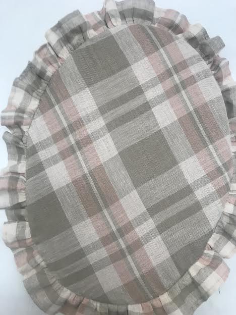 Base de Quentes em Linho Xadrez