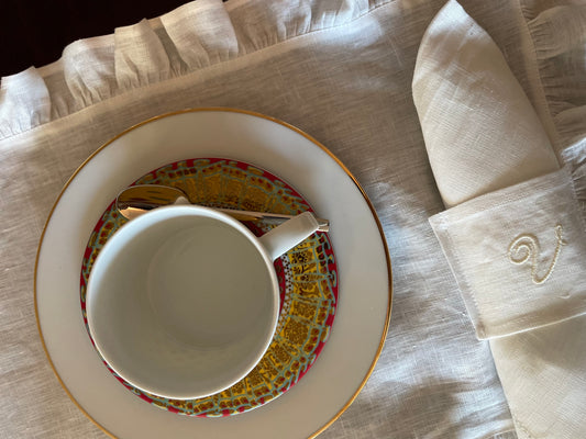 Individual com Argola Personalizada para Guardanapo