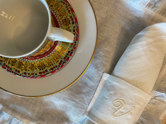 Individual with personalized ring with initial