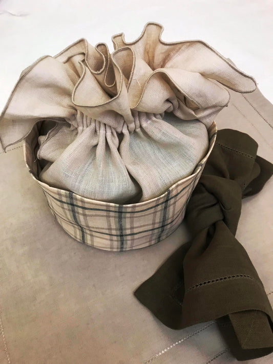 Saco em Linho Xadrez