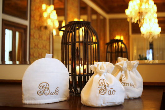 Saco de Pão em Linho Bordado à Mão