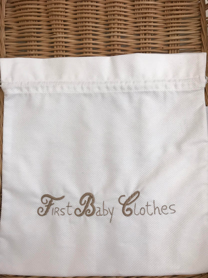 Hand Embroidered Baby's First Clothes Bag