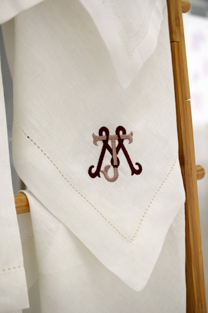 Personalized Napkin with Two Initials
